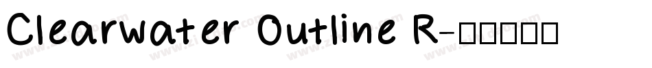 Clearwater Outline R字体转换